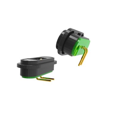 Customized 2 Pin Magnetic Connector 12V Magnetic Male Female Connector Black