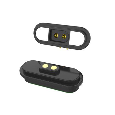 Customized 2 Pin Magnetic Connector 12V Magnetic Male Female Connector Black