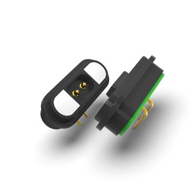 Customized 2 Pin Magnetic Connector 12V Magnetic Male Female Connector Black