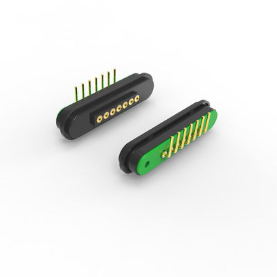5A Magnetic Connectors 7 Pin Magnetic Male Female Connector Right Angle