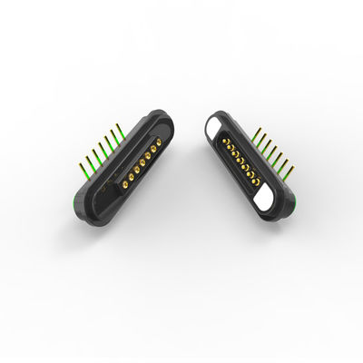 5A Magnetic Connectors 7 Pin Magnetic Male Female Connector Right Angle