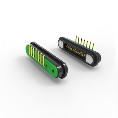 5A Magnetic Connectors 7 Pin Magnetic Male Female Connector Right Angle