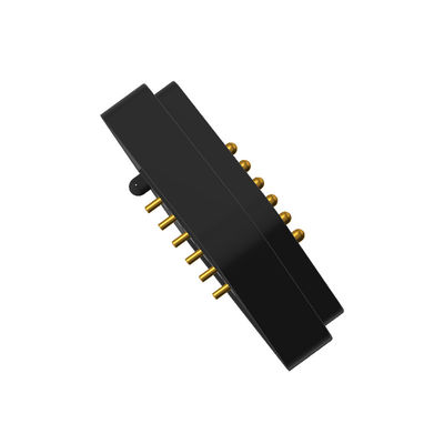 Customized Magnetic Power Connectors Black 6 Pin Magnetic Connector With High Adsorption Force