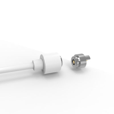 OD4.0mm White 2Pin Circular Magnetic Power Cable Connector For Electric Wheelchairs