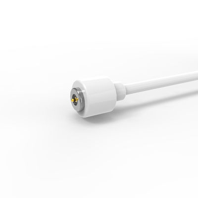 OD4.0mm White 2Pin Circular Magnetic Power Cable Connector For Electric Wheelchairs