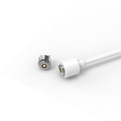 OD4.0mm White 2Pin Circular Magnetic Power Cable Connector For Electric Wheelchairs