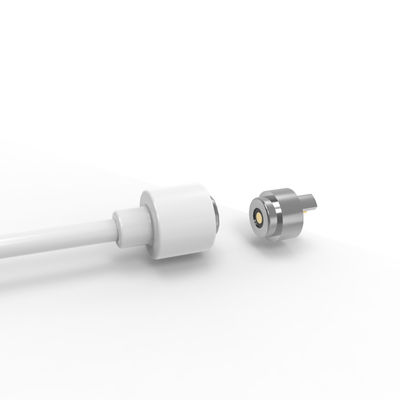 OD4.0mm White 2Pin Circular Magnetic Power Cable Connector For Electric Wheelchairs