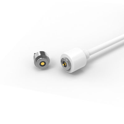 OD4.0mm White 2Pin Circular Magnetic Power Cable Connector For Electric Wheelchairs