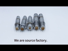 متوافقة الذكور الإناث الطبية LM دفع سحب المكونات المعدنية والكابلات الدائرية